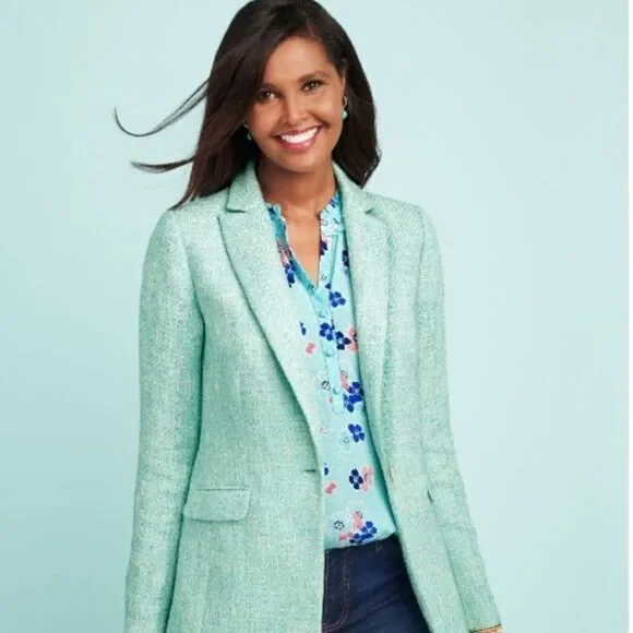 Talbots Ruffle Trim Shell Top! - Picture 4 of 14